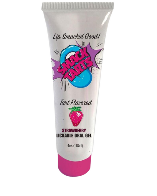 Smack Tarts Lickable Oral Gel Lubricant 4oz - Sour Strawberry