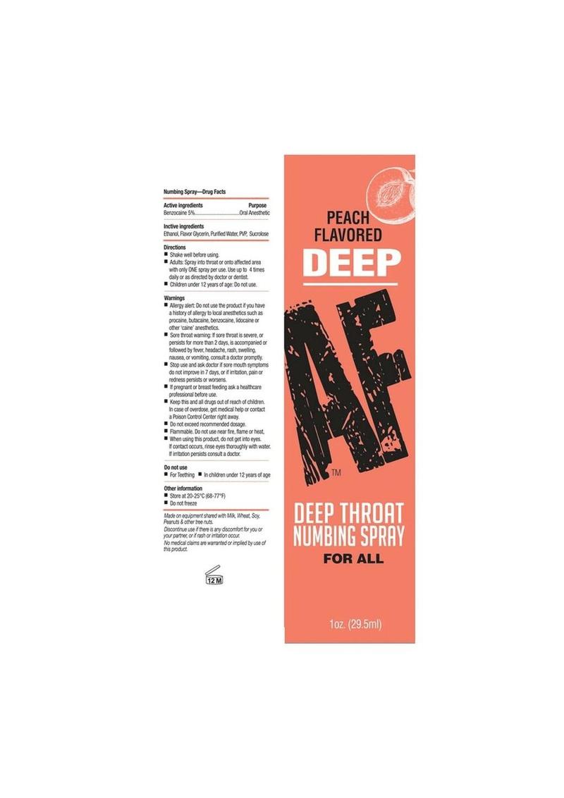 Throat Numbing Spray - Peach