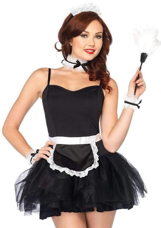 French Maid Kit, Apron, Neck Piece, Wrist Cuffs, and Headband - Its Cassidy Bybee