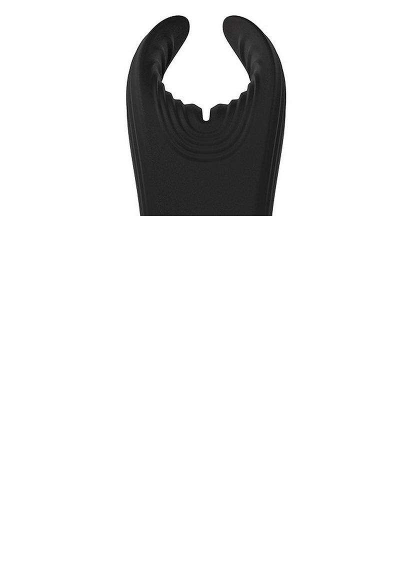Manta Silicone Vibrating Sleeve - Black