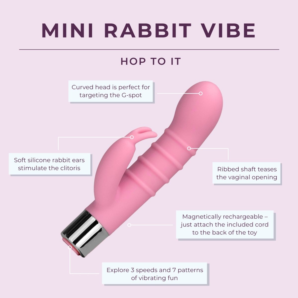 Mini Rabbit Vibe - Pure Romance By Cassidy