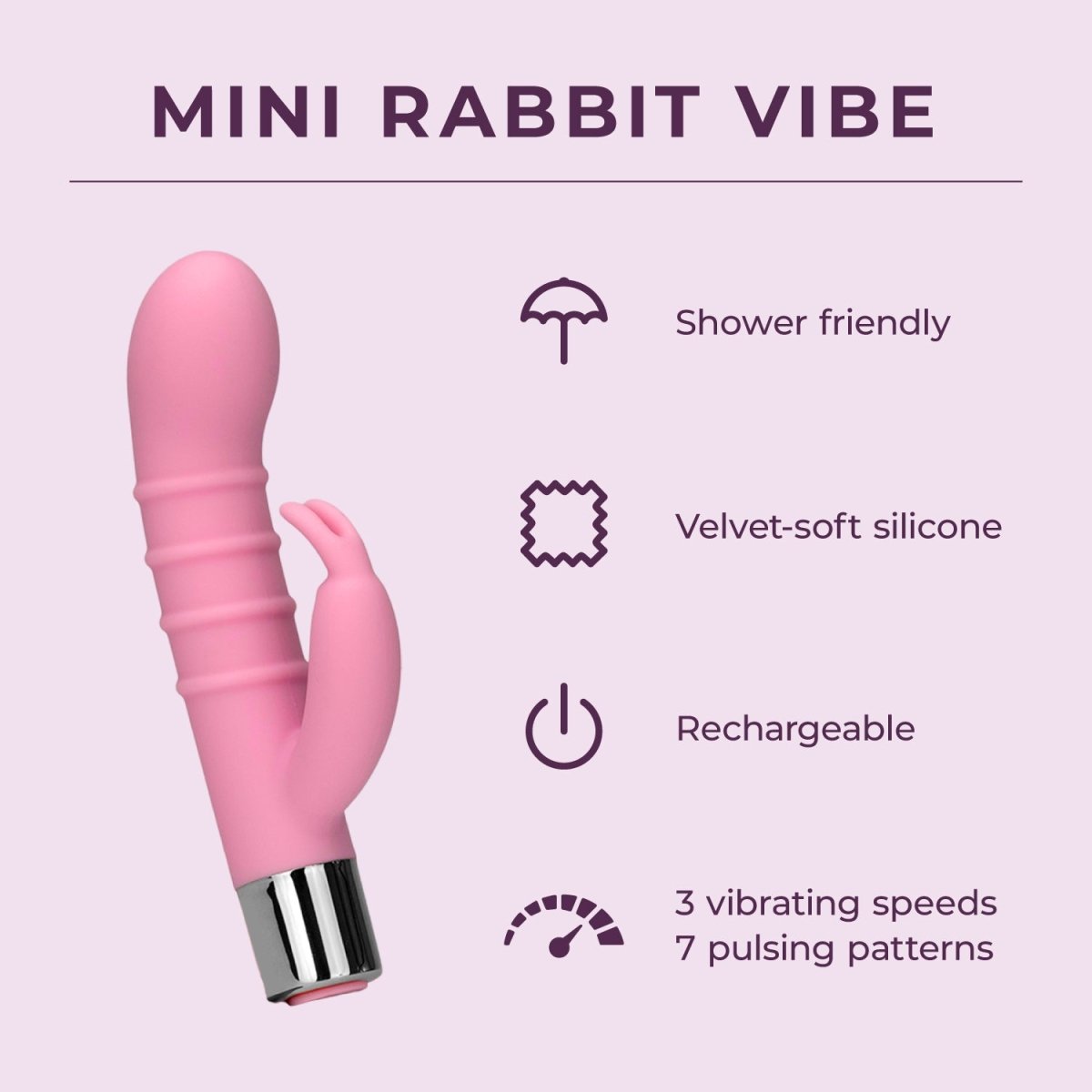 Mini Rabbit Vibe - Pure Romance By Cassidy
