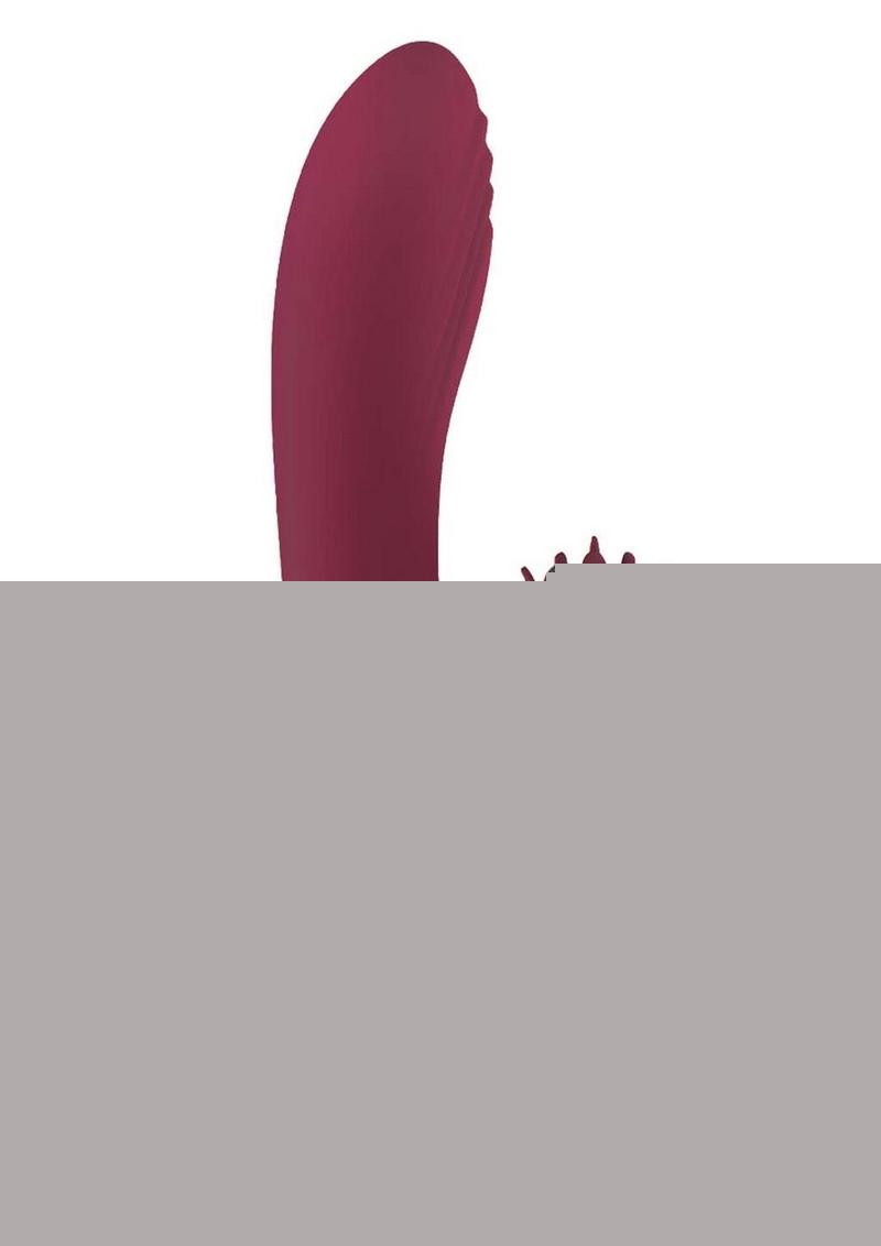 Mystique Venus Rechargeable Silicone Vibrator - Eggplant Purple/Purple