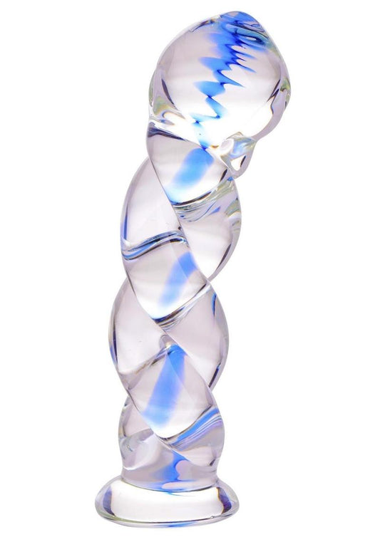 Prisms Soma Twisted Glass Dildo – 5.75 Inch Swirl Design