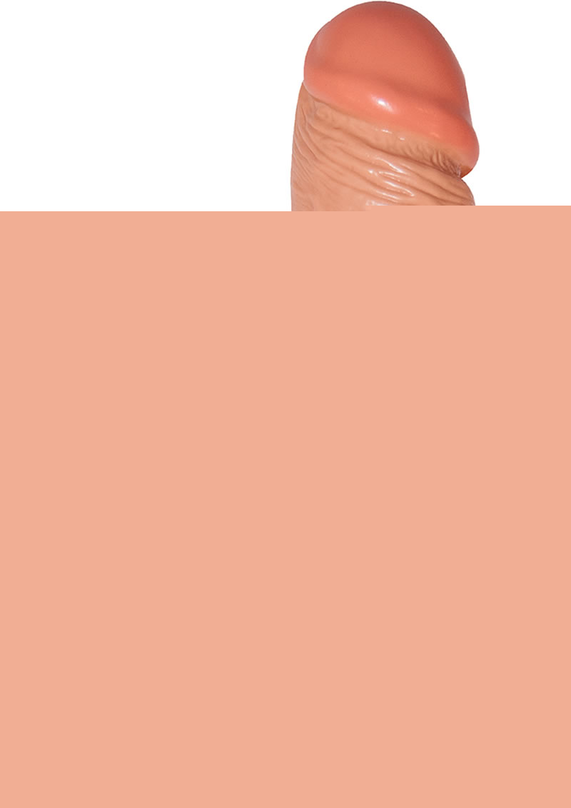 Real Skin All American Ultra Whoppers Straight Dildo - Flesh/Vanilla - 9in