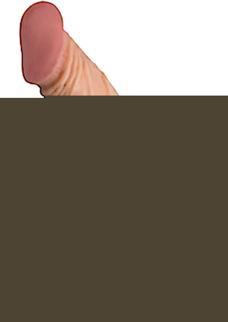 Real Skin All American Whoppers Dildo with Balls - Flesh/Vanilla - 5in