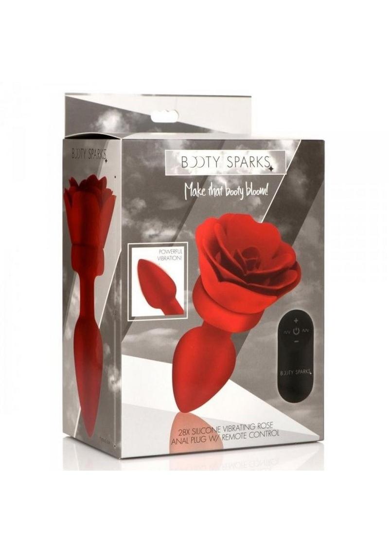 Rechargeable Silicone Vibrating Rose Anal Plug with Remote Control - Its Cassidy Bybee