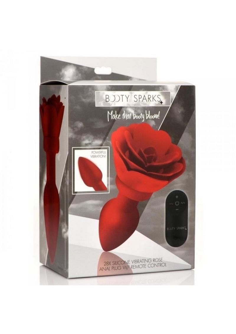 Rechargeable Silicone Vibrating Rose Anal Plug with Remote Control - Its Cassidy Bybee