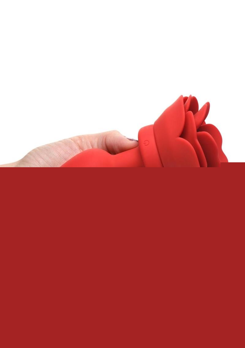 Rechargeable Silicone Vibrating Rose Anal Plug with Remote Control - Its Cassidy Bybee
