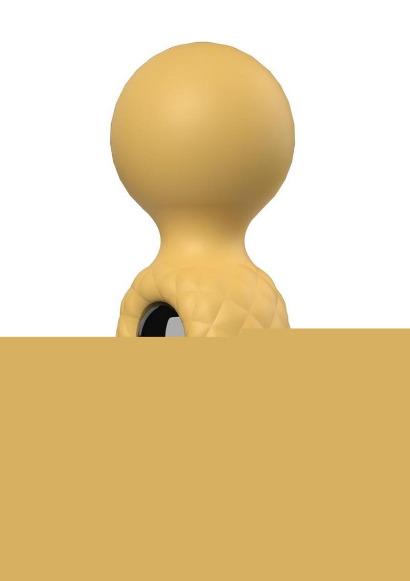 Screaming O Rebound Rechargeable Silicone Compact Power Wand - Bumblee - Yellow