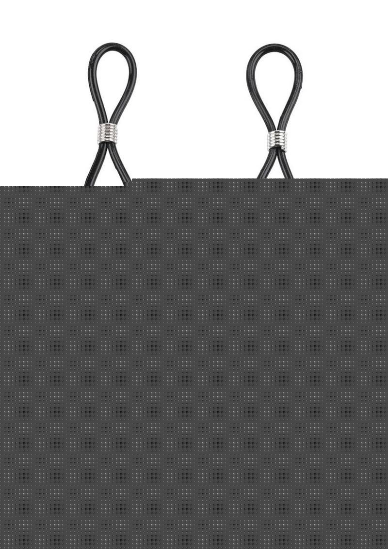 Sex and Mischief Nipple Ties - Black/Silver