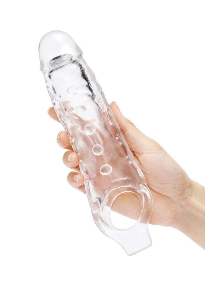Size Up Studded Clear View Penis Extender with Ball Loop - Its Cassidy Bybee