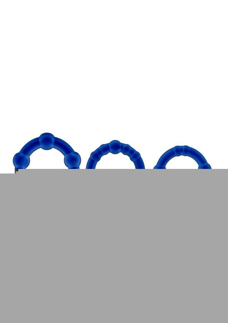 Stay Hard Beaded Cock Rings (3 Sizes