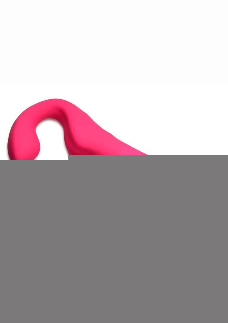 Strap U Mighty-Thrust Thrusting and Vibrating Strapless Strap-On with Remote Control - Pink