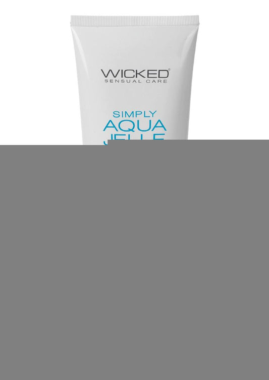Wicked Simply Aqua Jelle Water Based Lubricant with Olive Leaf Extract - 4oz Tube