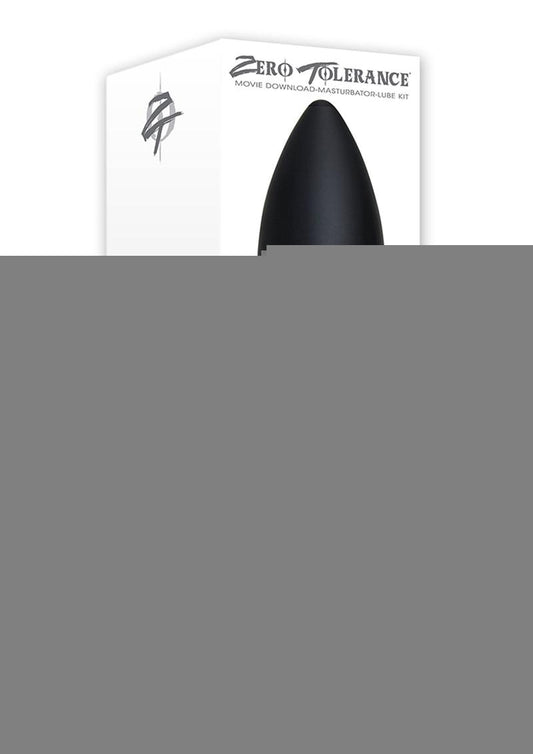 Zero Tolerance Shell Shock Rechargeable Vibrating Pussy Stroker with DVD Download - Black