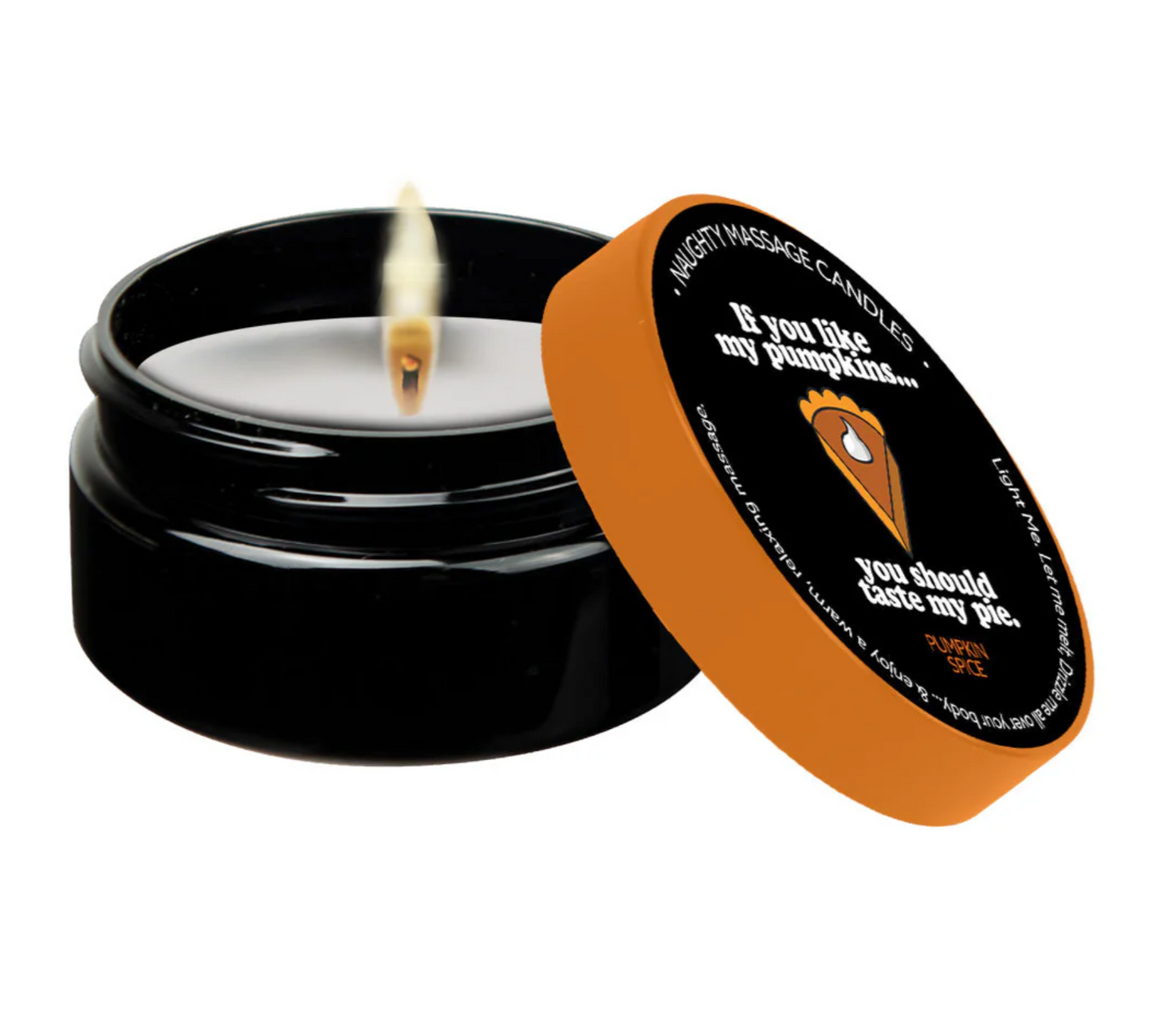 Kama Sutra Halloween Mini Massage Candle 1oz Taste My Pie - Pumpkin Spice
