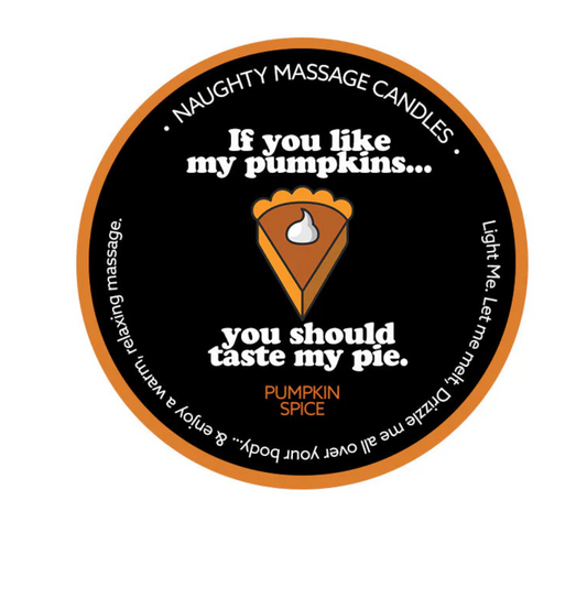 Kama Sutra Halloween Mini Massage Candle 1oz Taste My Pie - Pumpkin Spice