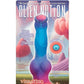 Alien Nation Glo-Spot Silicone Glow In The Dark Vibrating Dildo - Blue/Pink