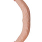 All American Whoppers Curved Double Dildo - Flesh/Vanilla - 13in