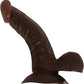 All American Whoppers Dildo with Balls - Chocolate - 6.5in