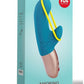 Amorino Silicone Vibrator with Clitoral Stimulator - Blue/Petrol