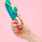Amorino Silicone Vibrator with Clitoral Stimulator