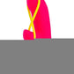 Amorino Silicone Vibrator with Clitoral Stimulator - Pink