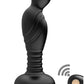 Ass-Sation Remote Vibrating Rechargeable Silicone P-Spot Plug - Black