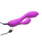 Bang! 10x Flexible Rechargeable Silicone Rabbit - Purple