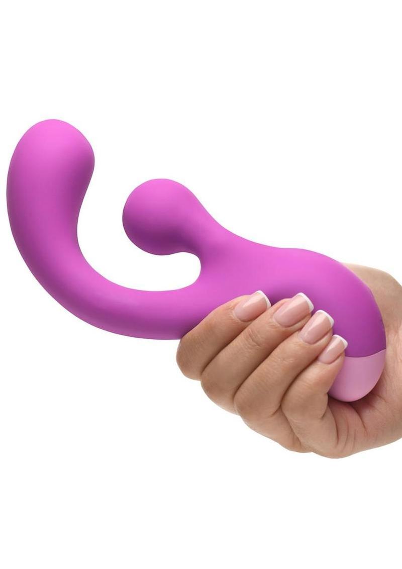 Bang! Gyro Rabbit Rechargeable Silicone Vibrator - Purple