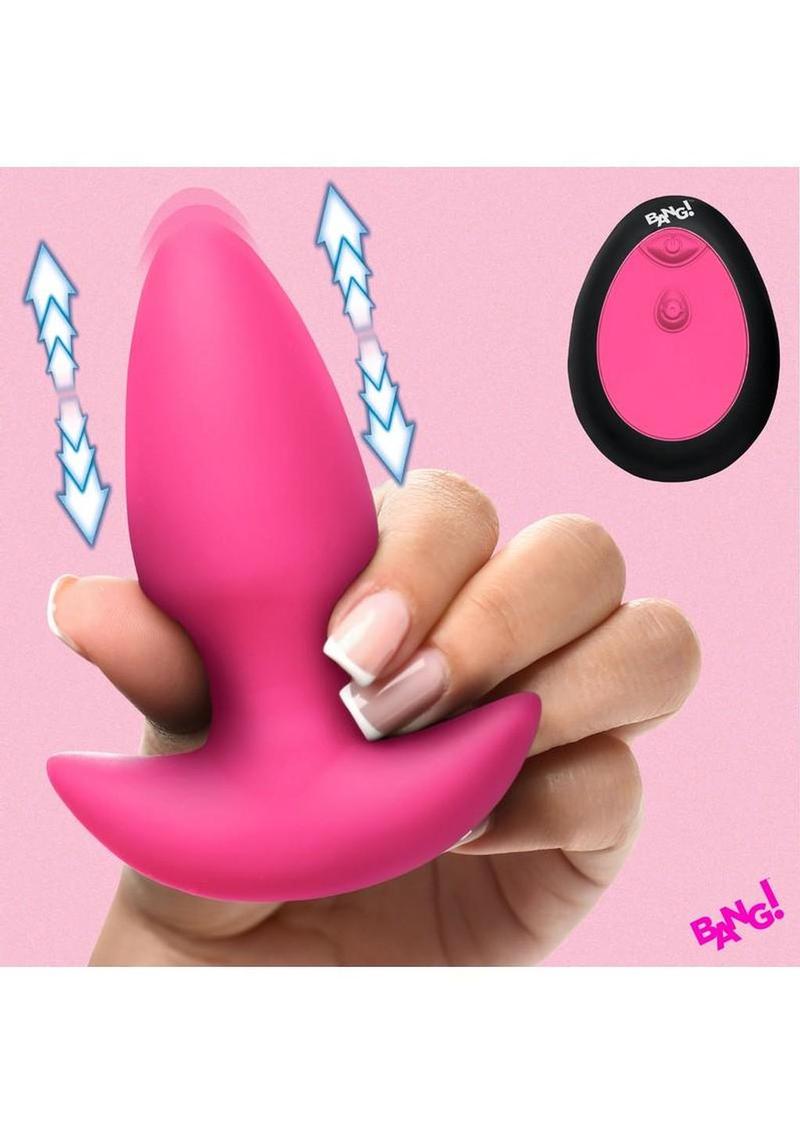 Bang! Thrusting and Vibrating Rechargeable Silicone Butt Plug