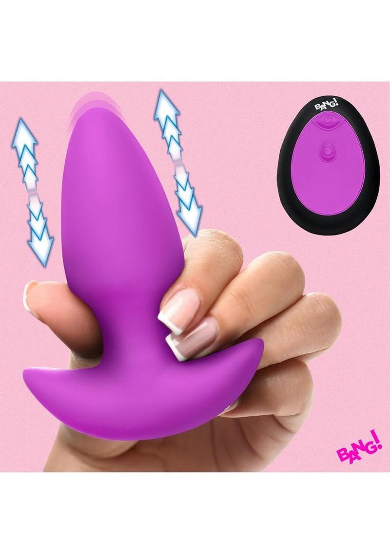 Bang! Thrusting and Vibrating Rechargeable Silicone Butt Plug