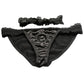 Bedroom Bliss Jolie Strap-On Panty Harness and Garter - Black - Small