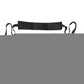 Bedroom Bliss Lover's Door Swing - Black