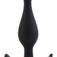 Booty Call Booty Rocker Silicone Butt Plug - Black