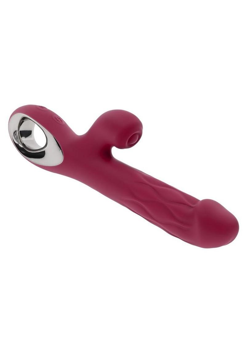 Bursting with Pleasure Rechargeable Silicone Dual Rabbit Vibrator