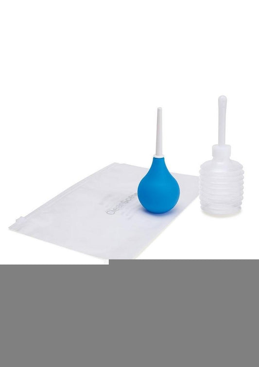Cleanscene Travel Bulb Douche - Blue/White - 4 Piece/Set