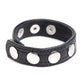 Cock Gear Leather Speed Snap Cock Ring - Black