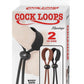 Cock Loops Adjustable Cock Ties - Black/Brown