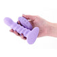 Colours Ribbed Rechargeable Silicone Vibrating Dildo with Remote Control