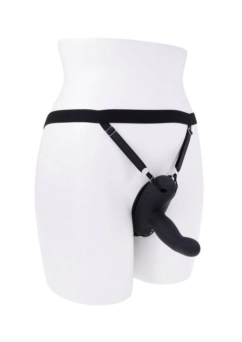 Come Closer Rechargeable Silicone Strap-On Vibrator with Remote