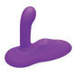 Cowgirl Rodeo Rider Silicone Rechargeable G-Spot Thrusting Grinding and Tapping Dildo - Purple