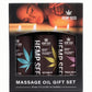 Earthly Body Valentine 2025 Trio Hemp Seed Massage Oil Gift - Set
