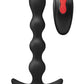 Envy Toys Deep Reach Remote Controlled Rechargeable Silicone Vibrating Anal Beads - Black