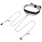 Fifty Shades Of Grey Play Nice Satin and Lace Collar Andamp; Nipple Clamps - Black/Silver