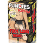 Fundies Foot Long Thong with Paper Ruler - Black - One Size