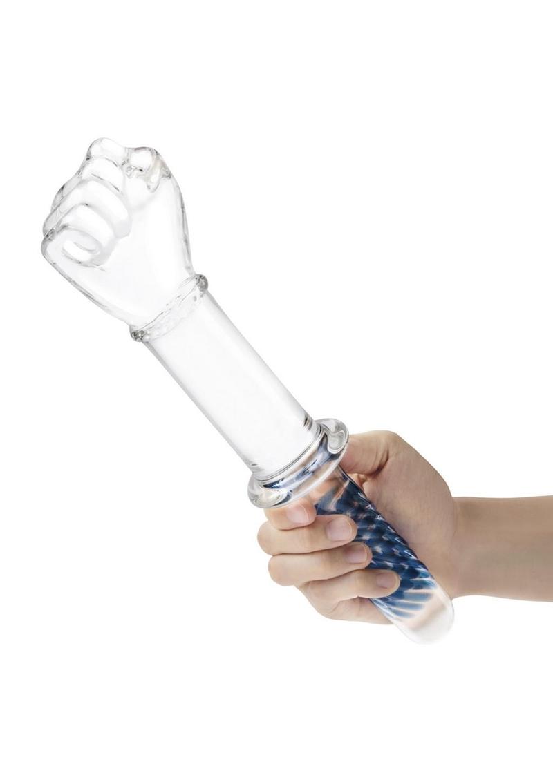 Glas Fist Double Ended Glass Dildo with Handle Grip – 11 Inch