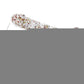 Glittergasm Swirl Clear Dildo with Suction Cup - Orange/Red/Golden Glitter