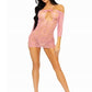 Heart Net Mini Dress with Keyhole Tie Front - Its Cassidy Bybee